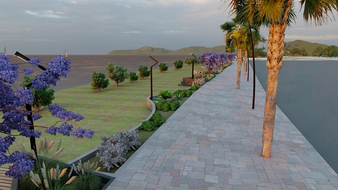 Çiftlikköy’e yeni sahil düzenlemesi ve güneşlenme terasları geliyor