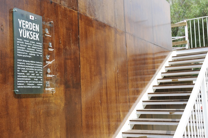 Yerden Yüksek projesi Bostanlı’da kullanıma açıldı