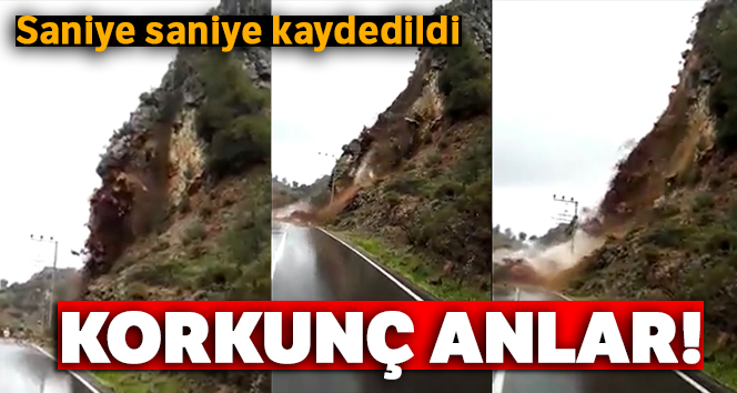 Antalya’da heyelan
