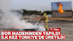 Bordan yangın söndürücü: Türkiye’de üretildi