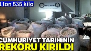 Erzurum’da 1 ton 535 kilo eroin ele geçirildi