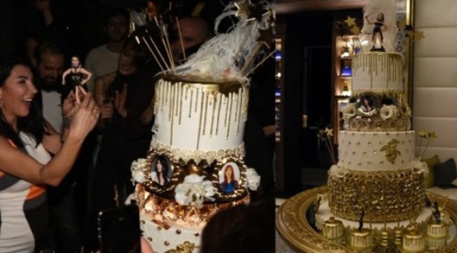 Hande Yener'e görkemli doğum günü kutlaması
