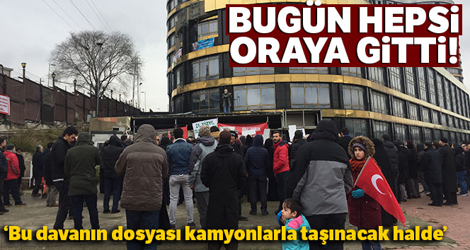 Jet Fadıl mağdurlarından Caprice Gold önünde eylem