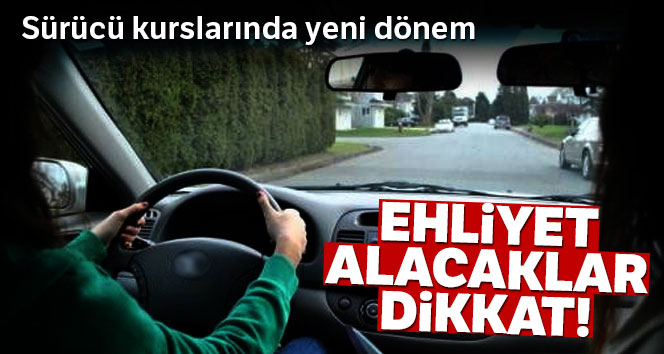 Sürücü kurslarına kota geliyor
