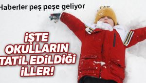 Yarın okullar tatil mi? İşte 9 Ocak ÇARŞAMBA günü okulların tatil edildiği iller