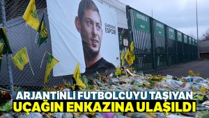Arjantinli futbolcuyu taşıyan uçağın enkazına ulaşıldı