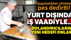 Dolandırıcıların yeni hedefi baklava ustaları