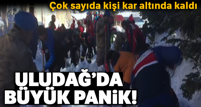 Uludağ'da büyük panik! Çok sayıda vatandaş kar altında kaldı