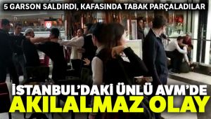 AVM’de 'çöp döktün' dayağı kamerada