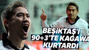 Beşiktaş'ı 90+3'te Kagawa kurtardı