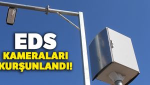 Burdur'da EDS kameraları kurşunlandı
