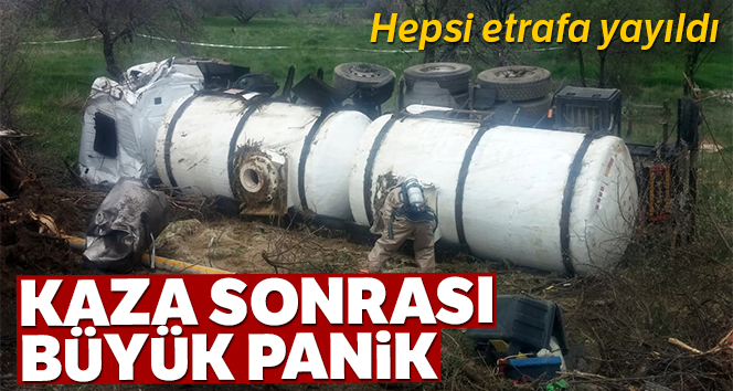 Afyonkarahisar’da kaza sonrası büyük panik