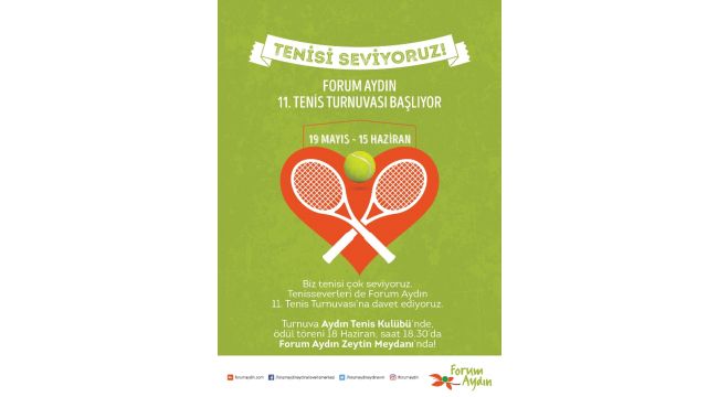 11. Forum Aydın Tenis Turnuvası başladı