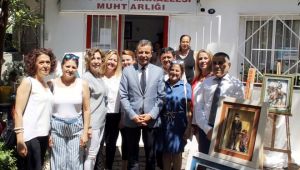Mahalle muhtarı oldu son sergisini açtı