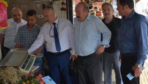 Ölçü aleti kullanan esnafa fırsat tanındı…