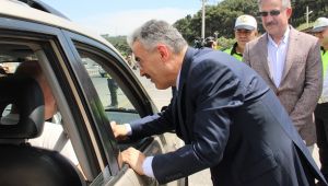  Bayram trafiğine yerinde inceleme 