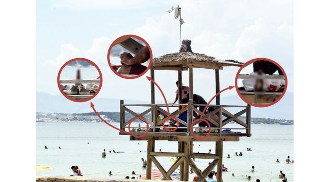 Çeşme'den skandal görüntü