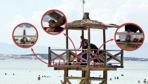 Çeşme'den skandal görüntü