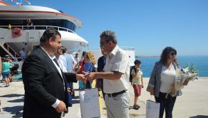 ​Samos’ta sıcak karşılama