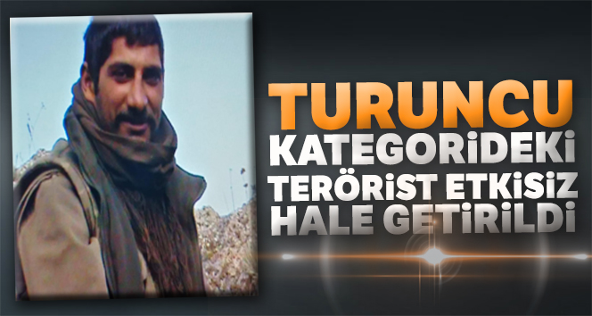 Turuncu kategorideki terörist etkisiz hale getirildi