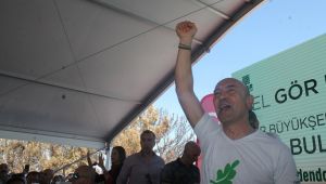 İzmir'deki yanan ormanlık alanda büyük buluşma 