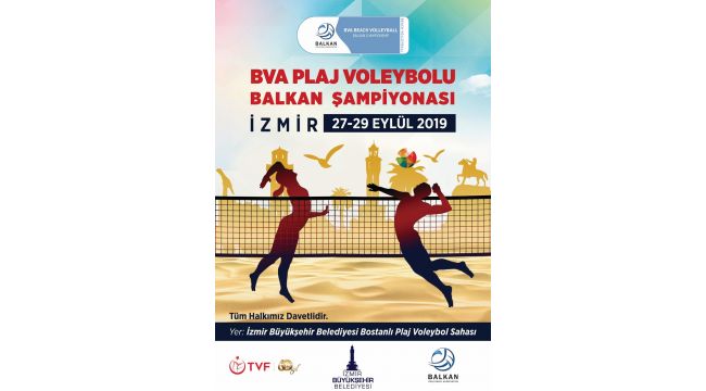 İzmir’de plaj voleybolu zamanı