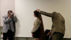 İzmirli Rapunzel dünya rekoru kırdı