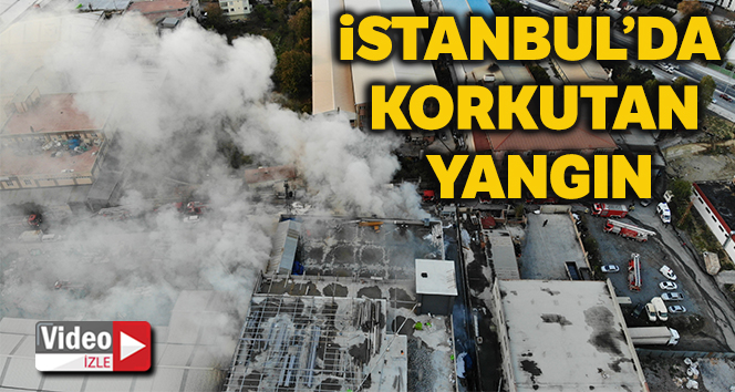 Arnavutköy’de mobilya imalat fabrikasında korkutan yangın