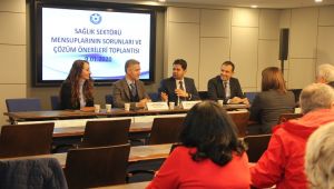 Sağlık Müdürü Öztop, sektörün sorunlarını dinledi 