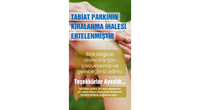 Ayvalık Birlik Oldu İhale Ertelendi