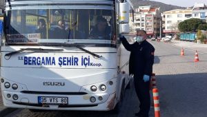 Bergama’da toplu taşımaya Koronavirüs ayarı