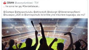  İzmir kulüpleri tek yürek: