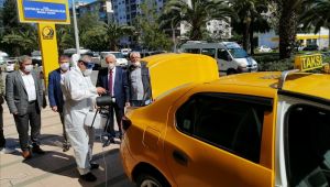 İzmir'de Taksiler'de Koronavirüs seferberliği