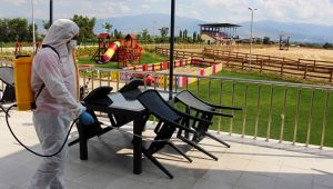 Ödemiş’te dezenfeksiyon mesaisi tam gaz