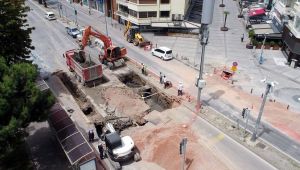 Talatpaşa Bulvarı’nda altyapı mesaisi