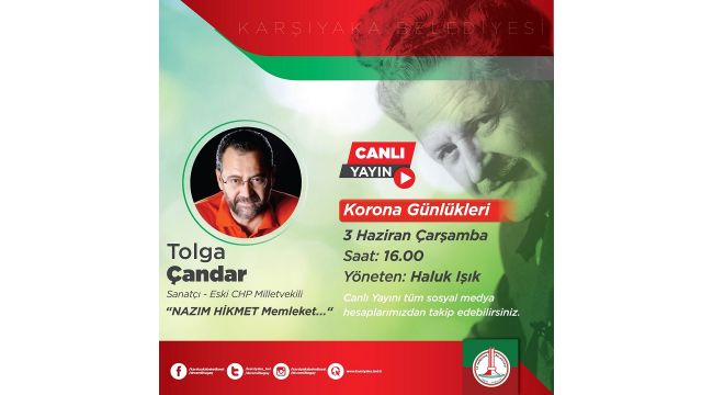 Karşıyaka, Nazım Hikmet’i Tolga Çandar’la selamlıyor