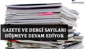 Gazete Ve Dergi Sayıları Düşmeye Devam Ediyor
