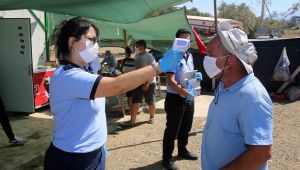 Karabağlar’da sosyal mesafeli satış