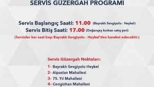 Kurban satış yerlerine ücretsiz servis