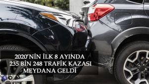 2020’Nin İlk 8 Ayında 235 Bin 248 Trafik Kazası Meydana Geldi