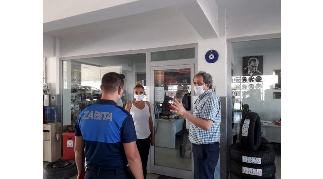Bergama’da lastikçiler denetlendi