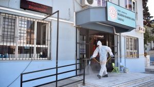 Bornova’da ilkokullara Korona temizliği