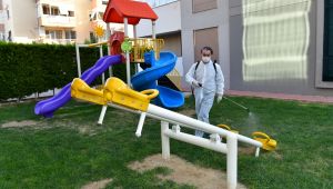 Çiğli’de Covid-19 Görülen Adresler İlaçlanıyor