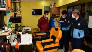 Çiğli’de Berber ve Kuaförlere Koronavirüs Denetimi