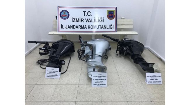 İzmir'de teknelerden motor çaldığı belirlenen 4 şüpheli tutuklandı