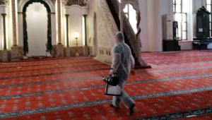 Konak’ta ibadethanelere dezenfekte seferberliği