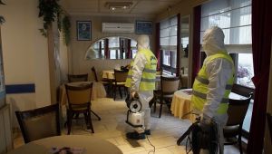 Konak Belediyesi’nden ilçedeki tüm otellere dezenfeksiyon