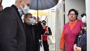 Konteyner kente yeni yıl ziyareti