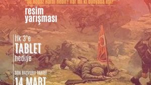 TÜGVA İzmir Lise Koordinatörlüğü'nden 'Çanakkale Zaferi Resim Yarışması'