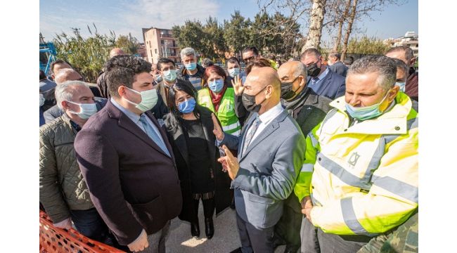 Başkan Soyer yağmur suyu ayrıştırma projelerini inceledi